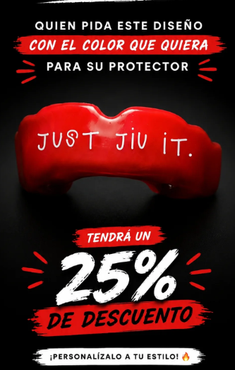 Diseño JUST JIU IT. en el color que elijas, con 25 % de descuento en el protector
